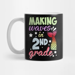 Mermaid Making Waves In 2nd Grade Back To School Mug